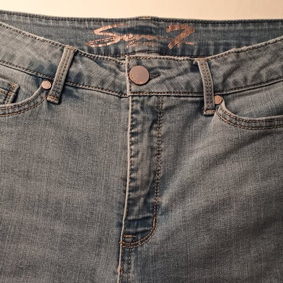 Seven7 Jeans Size 12 Booty Shaper High Rise Skinny Leg Medium Wash - Picture 4 of 10